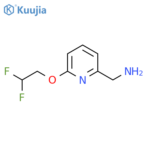 6-(2,2-difluoroethoxy)pyridin-2-ylmethanamine structure