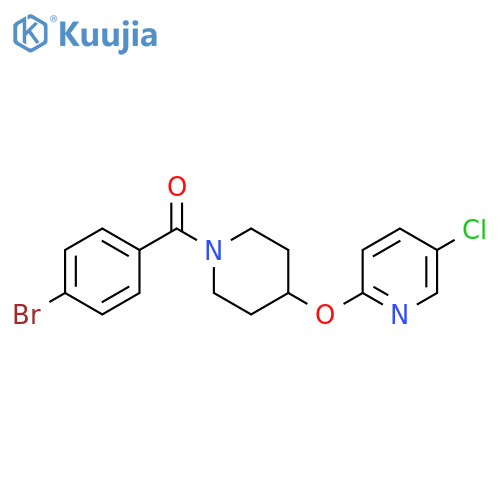 2-{[1-(4-bromobenzoyl)piperidin-4-yl]oxy}-5-chloropyridine structure