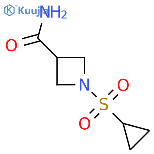 1-(cyclopropanesulfonyl)azetidine-3-carboxamide structure