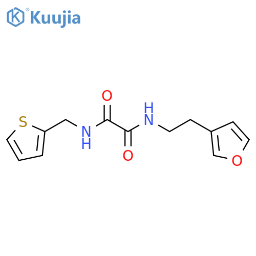 N'-[2-(furan-3-yl)ethyl]-N-[(thiophen-2-yl)methyl]ethanediamide structure