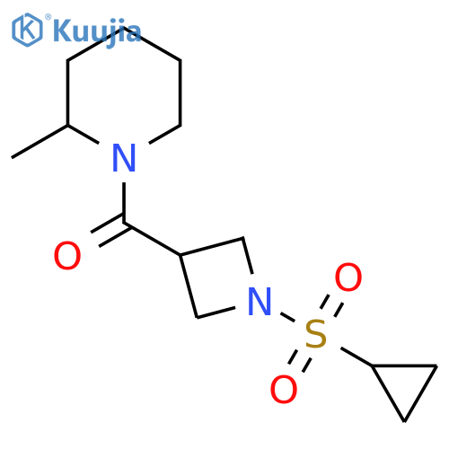 1-1-(cyclopropanesulfonyl)azetidine-3-carbonyl-2-methylpiperidine structure