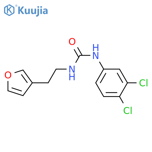 1-(3,4-dichlorophenyl)-3-[2-(furan-3-yl)ethyl]urea structure
