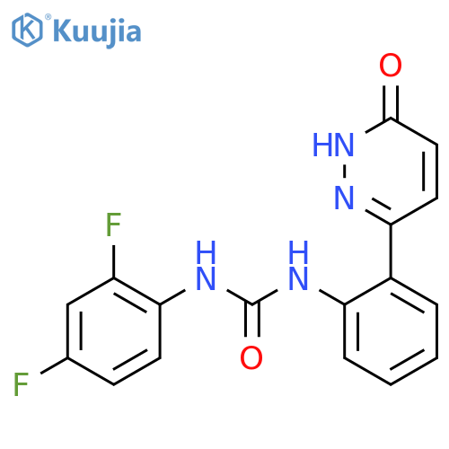 1-(2,4-difluorophenyl)-3-2-(6-oxo-1,6-dihydropyridazin-3-yl)phenylurea structure
