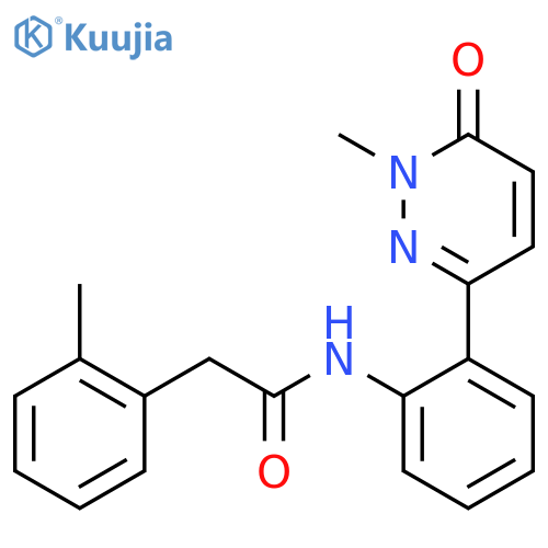 N-2-(1-methyl-6-oxo-1,6-dihydropyridazin-3-yl)phenyl-2-(2-methylphenyl)acetamide structure