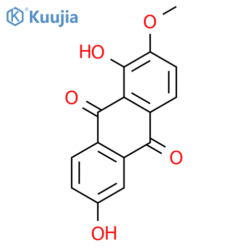 9,10-Anthracenedione,1,6-dihydroxy-2-methoxy- structure