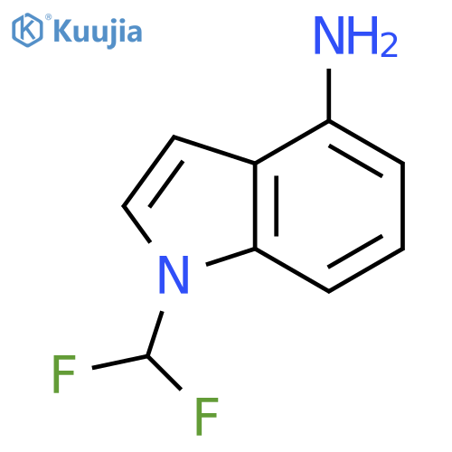 1-(difluoromethyl)-1H-indol-4-amine structure