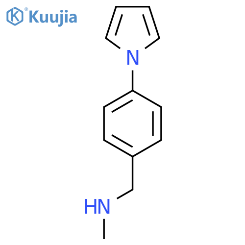 methyl({4-(1H-pyrrol-1-yl)phenylmethyl})amine structure