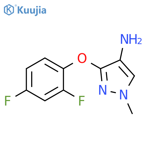 3-(2,4-difluorophenoxy)-1-methyl-1H-pyrazol-4-amine structure