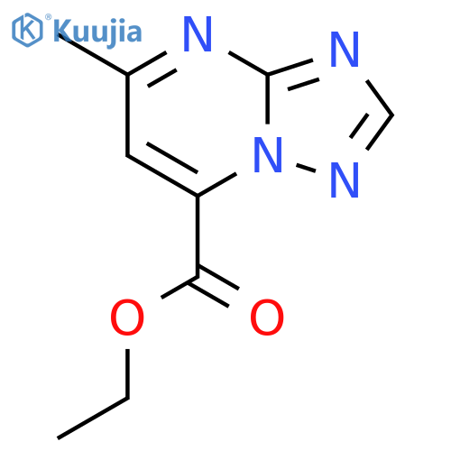 5-Methyl-[1,2,4]triazolo[1,5-a]pyrimidine-7-carboxylic acid ethyl ester structure