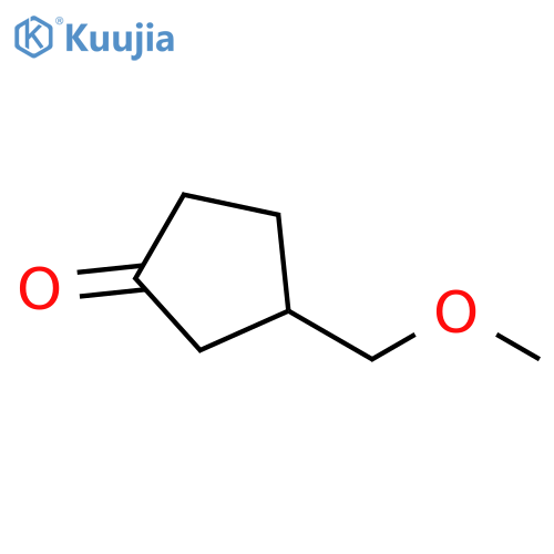 3-(methoxymethyl)cyclopentan-1-one structure