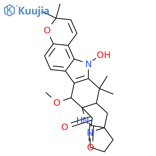 Stephacidin A; (+)-form, 6-Epimer, 21S-methoxy, N9-hydroxy structure