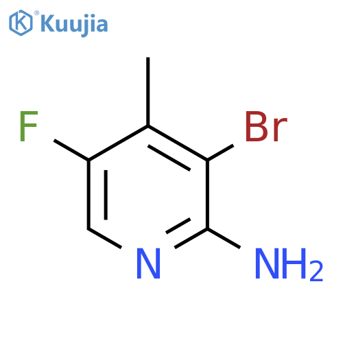 2-Pyridinamine, 3-bromo-5-fluoro-4-methyl- structure