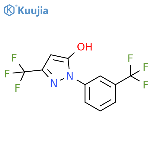 1H-Pyrazol-5-ol, 3-(trifluoromethyl)-1-[3-(trifluoromethyl)phenyl]- structure