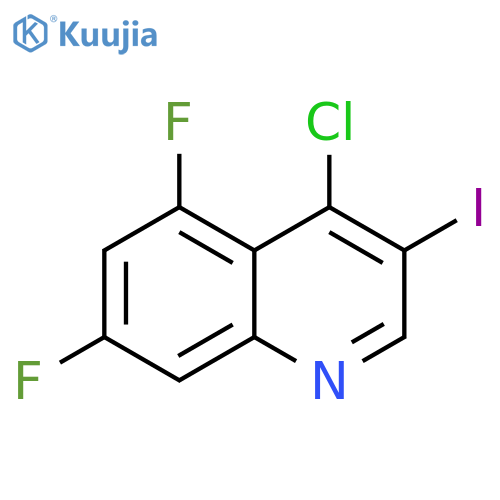 4-Chloro-5,7-difluoro-3-iodoquinoline structure