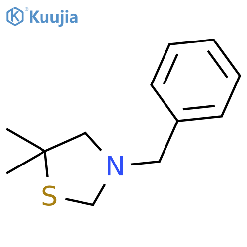 3-Benzyl-5,5-dimethyl-1,3-thiazolidine structure