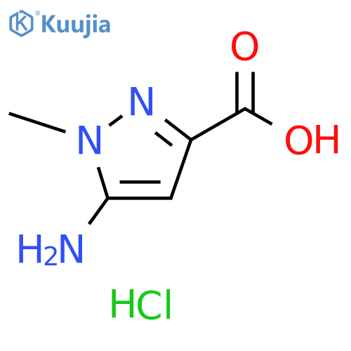 5-Amino-1-methyl-1H-pyrazole-3-carboxylic acid hydrochloride structure