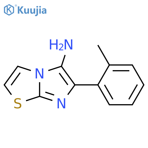 6-(2-methylphenyl)imidazo2,1-b1,3thiazol-5-amine structure