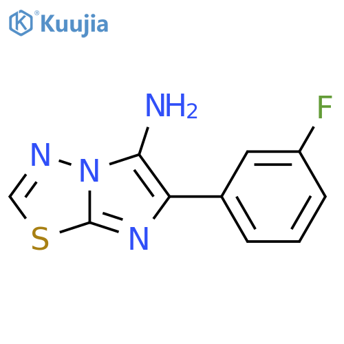 6-(3-fluorophenyl)imidazo2,1-b1,3,4thiadiazol-5-amine structure