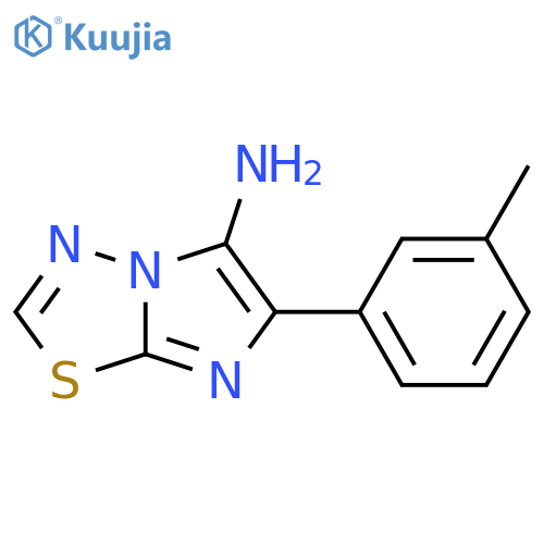 6-(3-methylphenyl)imidazo2,1-b1,3,4thiadiazol-5-amine structure