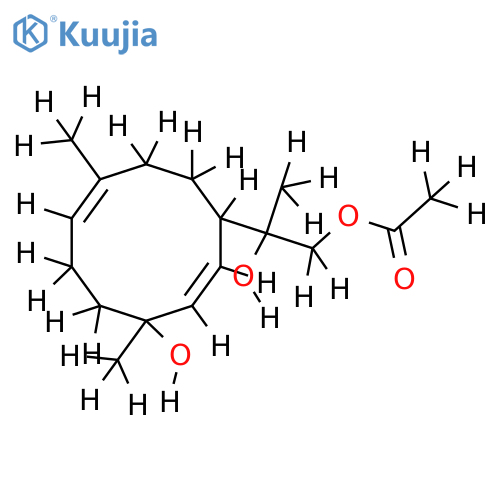 (4R*,7S*,11xi,1(10)E,5E)12-Acetoxygermacra-1(10),5-dien-4,11-diol structure