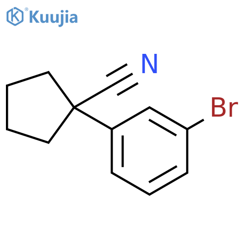 1-(3-Bromophenyl)cyclopentanecarbonitrile structure