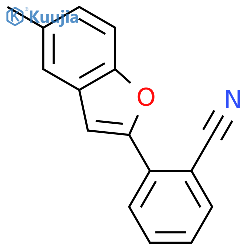 Benzonitrile, 2-(5-methyl-2-benzofuranyl)- structure