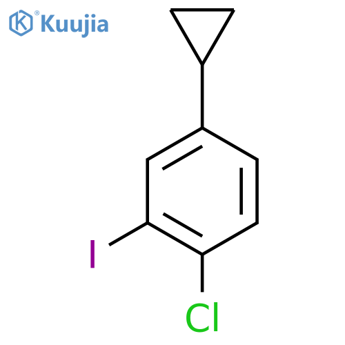 1-Chloro-4-cyclopropyl-2-iodobenzene structure