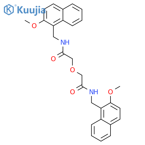 Acetamide, 2,2'-oxybis[N-[(2-methoxy-1-naphthalenyl)methyl]- structure