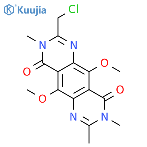 Pyrimido[4,5-g]quinazoline-4,9-dione,2-(chloromethyl)-3,8-dihydro-5,10-dimethoxy-3,7,8-trimethyl- structure