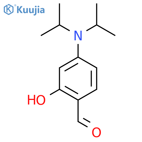 4-[Bis(propan-2-yl)amino]-2-hydroxybenzaldehyde structure