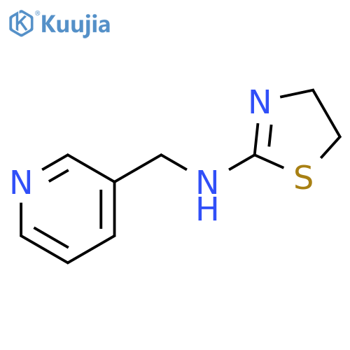 N-(pyridin-3-ylmethyl)-4,5-dihydro-1,3-thiazol-2-amine structure