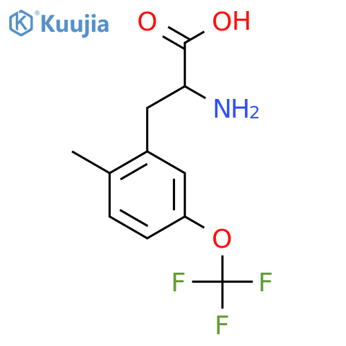 2-Methyl-5-(trifluoromethoxy)-DL-phenylalanine structure