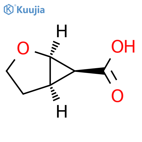rel-(1S,5S,6R)-2-oxabicyclo[3.1.0]hexane-6-carboxylic acid structure
