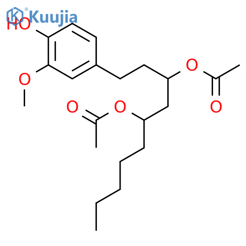 Diacetoxy-6-gingerdiol structure