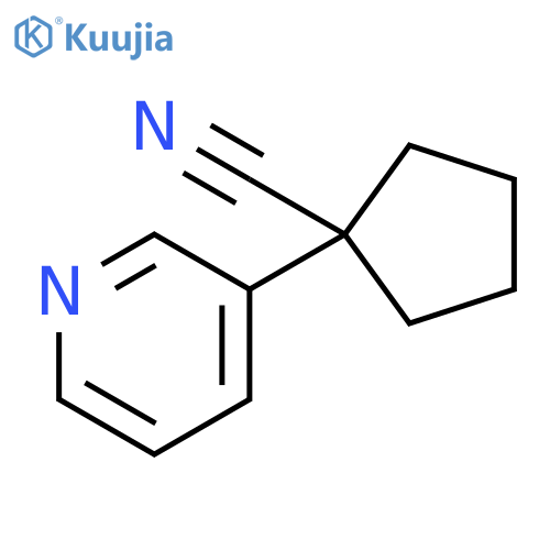 1-Pyridin-3-yl-cyclopentanecarbonitrile structure