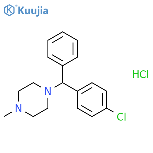 Chlorcyclizine hydrochloride structure