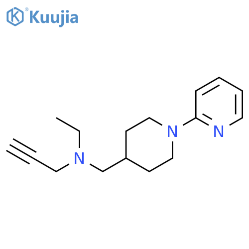ethyl(prop-2-yn-1-yl){1-(pyridin-2-yl)piperidin-4-ylmethyl}amine structure