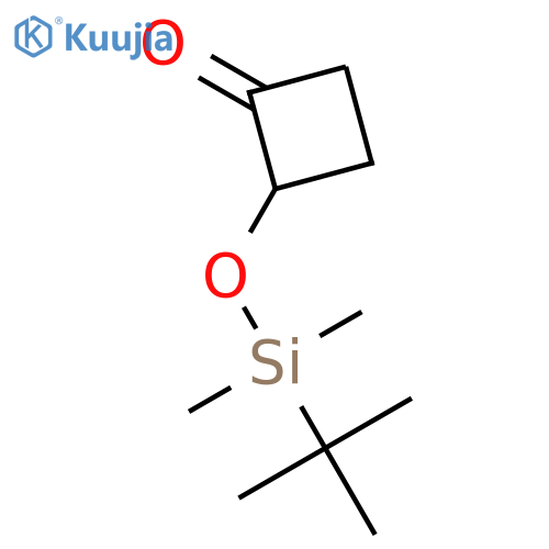 Cyclobutanone, 2-[[(1,1-dimethylethyl)dimethylsilyl]oxy]- structure