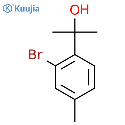 2-(2-bromo-4-methylphenyl)propan-2-ol structure
