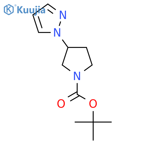 Tert-Butyl 3-(1H-pyrazol-1-yl)pyrrolidine-1-carboxylate structure