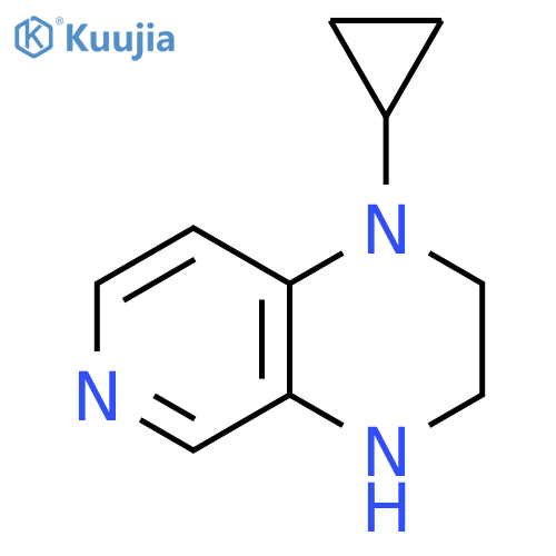 1-Cyclopropyl-1,2,3,4-tetrahydro-pyrido[3,4-b]pyrazine structure