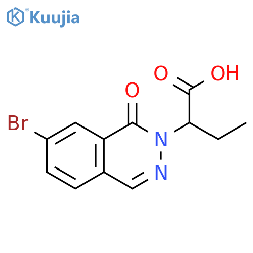 2-(7-Bromo-1-oxo-1H-phthalazin-2-yl)-butyric acid structure