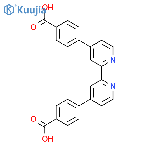 4,4'-([2,2'-Bipyridine]-4,4'-diyl)dibenzoic acid structure