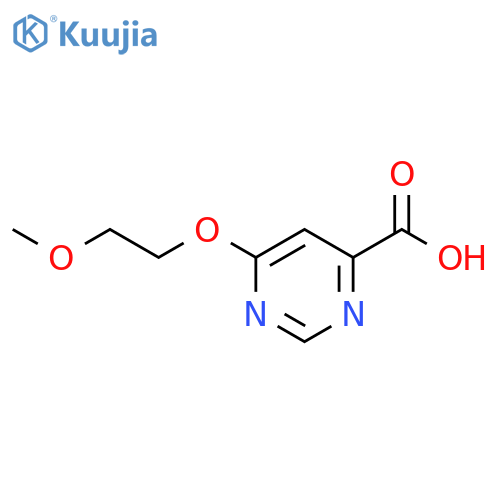 6-(2-Methoxyethoxy)pyrimidine-4-carboxylic acid structure