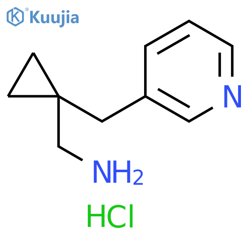 [1-(Pyridin-3-ylmethyl)cyclopropyl]methanamine dihydrochloride structure