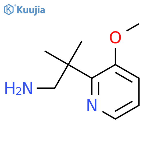 2-(3-Methoxypyridin-2-yl)-2-methylpropan-1-amine structure