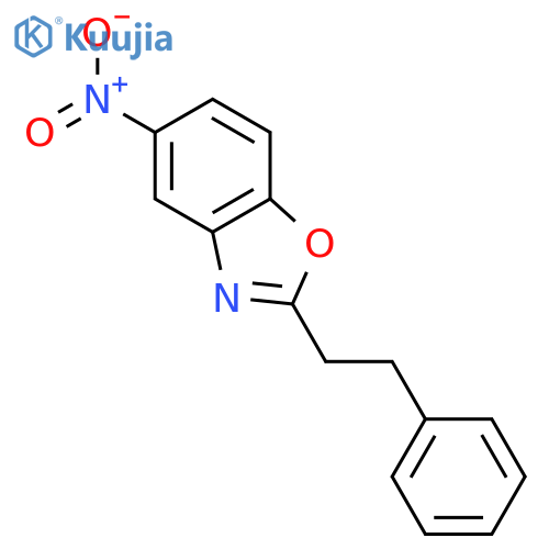 Benzoxazole, 5-nitro-2-(2-phenylethyl)- structure