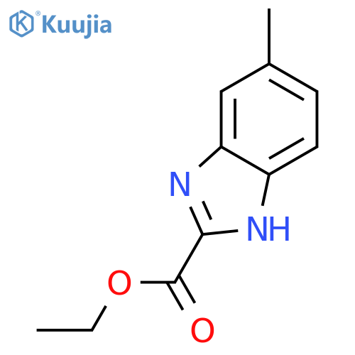 1H-Benzimidazole-2-carboxylicacid, 6-methyl-, ethyl ester structure