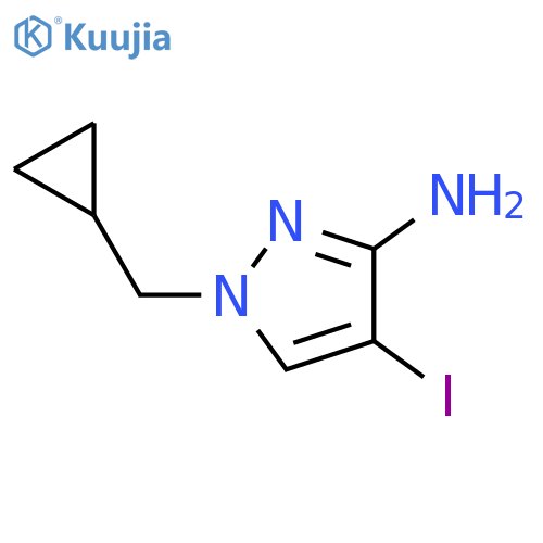 1-Cyclopropylmethyl-4-iodo-1H-pyrazol-3-ylamine structure