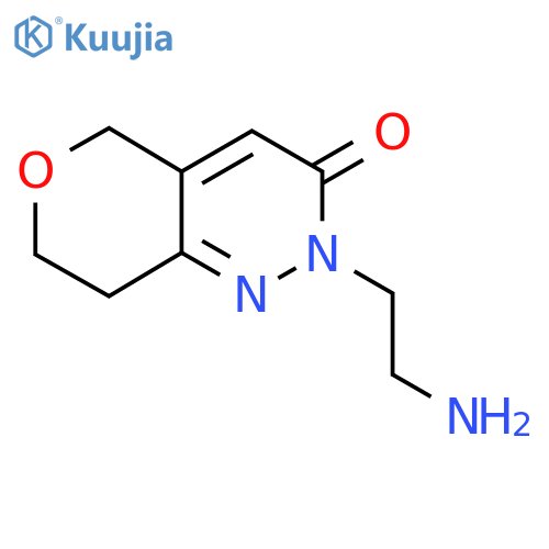 2-(2-Aminoethyl)-2H,3H,5H,7H,8H-pyrano[4,3-c]pyridazin-3-one structure